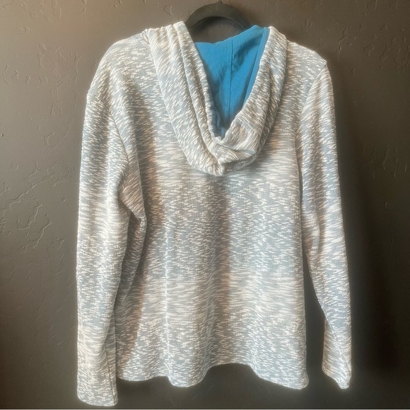 Hang Ten Hoodie Pullover Sweatshirt
Purple Heather Size: L Blue and White - Picture 11 of 14